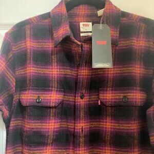 New Levi's Men's Flannel Shirt Sz S-M